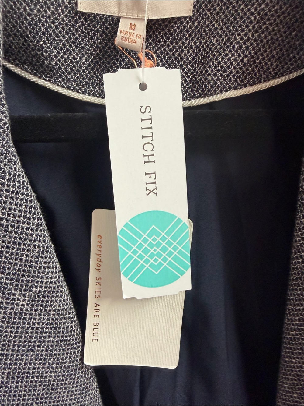 Skies Are Blue Fitted Open Front Blazer, stitch Fix, NWT - Picture 4 of 6